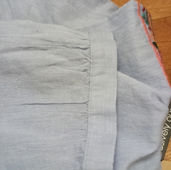 Ruff Hewn chambray boho top Size L - Picture 6 of 8
